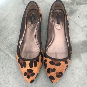 Zara leopard print flats size 38. Great for work